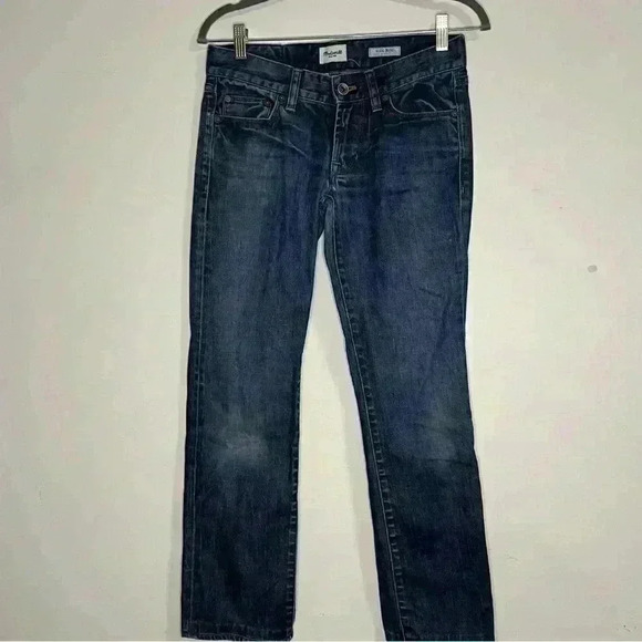 Madewell Rail Straight Jeans Medium Wash Straight Leg Denim Women’s Size 26x32 - Picture 1 of 9